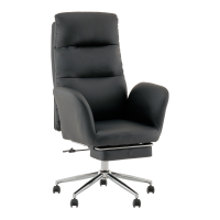 Кресло руководителя TopChairs Solid с оттоманкой черный