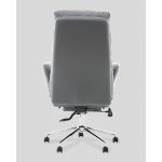 Кресло руководителя TopChairs Solid с оттоманкой серый