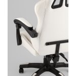 Кресло спортивное TopChairs Phantom бело-черный