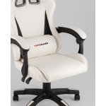 Кресло спортивное TopChairs Phantom бело-черный