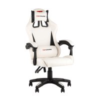 Кресло спортивное TopChairs Phantom бело-черный