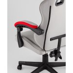 Кресло спортивное TopChairs Phantom ткань серо-красный