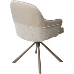 Стул RIKARD 360 град. кремовый RIELY-111 /PRESENT-120, шенилл - велюр / латте каркас, ®DISAUR