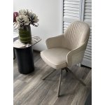 Стул RIKARD 360 град. кремовый RIELY-111 /PRESENT-120, шенилл - велюр / латте каркас, ®DISAUR