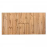 Стол Dublin раскладной 120-160х80х75 Дуб Вотан, чёрные ножки