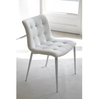 Стул KUGA 40.38 (G093 хром/ TR505 белый, экокожа)