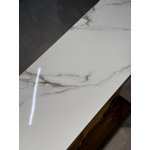 Стол-консоль Прайм IST-803,120х40х78 см, жемчужный белый/золотой