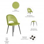 Стул Leo светло-зелёный