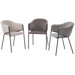 Стул ДИЛЛ, цвет  Lana 13 бежевый, ткань / черный каркас М-City