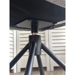 Стул EILAT 360 град. поворот с возвратом, Cremona-95 серый, ткань / Черный, ®DISAUR