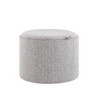 Пуф с ящиком Хюгге L букле серый