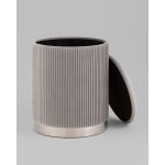 Пуф Шарлотта с ящиком серебро велюр серебристый