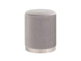 Пуф Шарлотта с ящиком серебро велюр серебристый