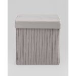 Пуф складной с ящиком Store Square серый