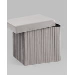 Пуф складной с ящиком Store Square серый