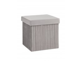 Пуф складной с ящиком Store Square серый