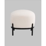 Пуф Стоун букле Fluffy молочный