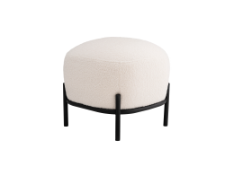 Пуф Стоун букле Fluffy молочный