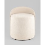 Пуф Тея спинка иск.кожа, сиденье шенилл бежевый