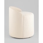 Пуф Тея спинка иск.кожа, сиденье шенилл бежевый