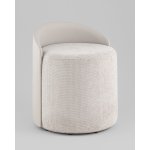 Пуф Тея спинка иск.кожа, сиденье шенилл светло-серый Пуф Тея спинка иск.кожа, сиденье шенилл светло-серый