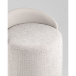 Пуф Тея спинка иск.кожа, сиденье шенилл светло-серый Пуф Тея спинка иск.кожа, сиденье шенилл светло-серый