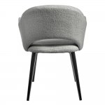 Стул Bruno светло-серый, искусственный мех