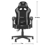 Кресло спортивное TopChairs Shadow черно-синий