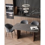 Стол обеденный Астарта раскладной 160-240х90 см керамика темная