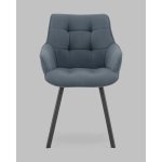 Стул Амальри велюр серо-синий