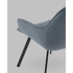 Стул Амальри велюр серо-синий