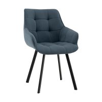 Стул Амальри велюр серо-синий Стул Амальри велюр серо-синий