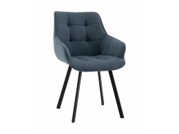 Стул Амальри велюр серо-синий