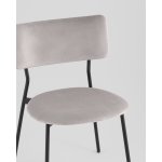 Стул Амелия велюр светло-серый