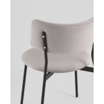 Стул Амелия велюр светло-серый