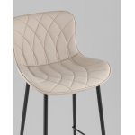 Стул полубарный Vault экокожа серый