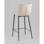 Стул полубарный Vault экокожа серый