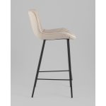 Стул полубарный Vault экокожа серый