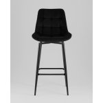 Стул барный Флекс с поворотным механизмом велюр черный