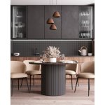 Стул Блейз букле капучино каркас серо-коричневый