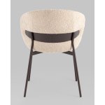 Стул Блейз букле капучино каркас серо-коричневый