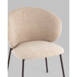 Стул Блейз букле капучино каркас серо-коричневый