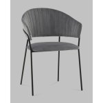 Стул Бруно NEW велюр серый