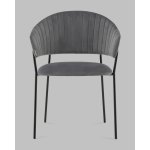 Стул Бруно NEW велюр серый