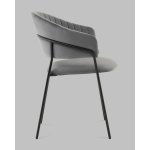 Стул Бруно NEW велюр серый