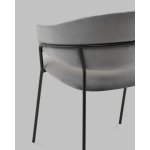 Стул Бруно NEW велюр серый