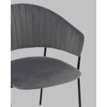 Стул Бруно NEW велюр серый