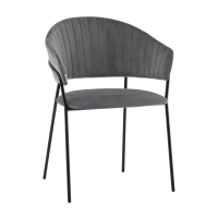 Стул Бруно NEW велюр серый