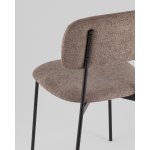 Стул Chao коричневый черные ножки 2 шт.