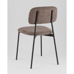 Стул Chao коричневый черные ножки 2 шт.